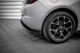 Robuste Racing Heck Ansatz Diffusor +Flaps für Opel Astra GTC OPC-Line J schwarz Hochglanz