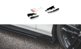 Seitenschweller Flaps für BMW 1er F20 M135i / M140i / M-Paket schwarz Hochglanz