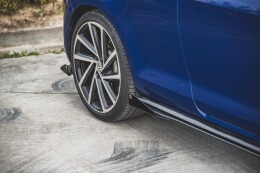 Seitenschweller Flaps für VW Golf 7 R / R-Line Facelift schwarz Hochglanz
