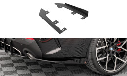 Hintere Seiten Flaps für BMW 4er M-Paket G22 schwarz Hochglanz