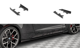 Seitenschweller Flaps für BMW 4er M-Paket G22 schwarz Hochglanz
