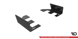 Hintere Seiten Flaps für Audi RS3 Sportback 8Y schwarz Hochglanz