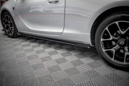 Seitenschweller Flaps für Opel Astra GTC OPC-Line J schwarz Hochglanz