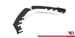 Front Flaps für Audi S3 / A3 S-Line Sportback 8V Facelift schwarz Hochglanz