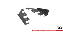 Hintere Seiten Flaps für Audi S3 Sportback 8V Facelift schwarz Hochglanz