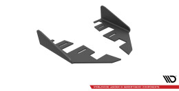 Hintere Seiten Flaps für Audi S3 Sportback 8V Facelift schwarz Hochglanz