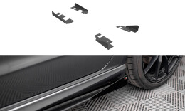 Seitenschweller Flaps für Audi S3 / A3 S-Line Sportback 8V Facelift schwarz Hochglanz
