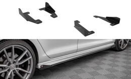 Seitenschweller Flaps für VW Golf R Mk7 schwarz Hochglanz
