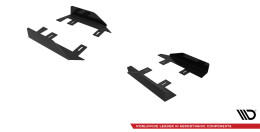 Seitenschweller Flaps für Mercedes A35 AMG / AMG-Line Aero Pack W177  schwarz Hochglanz