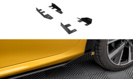 Seitenschweller Flaps für Peugeot 208 GT Mk2 schwarz Hochglanz