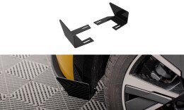 Hintere Seiten Flaps für Peugeot 208 GT Mk2 schwarz Hochglanz