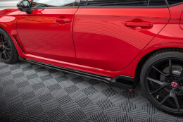 Seitenschweller Flaps für Honda Civic Type-R Mk 11 schwarz Hochglanz