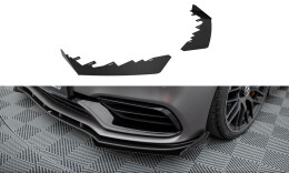 Front Flaps für Mercedes-AMG C63 Limousine / Kombi W205 Facelift schwarz Hochglanz