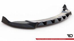 Cup Spoilerlippe Front Ansatz V.1 passend für Tesla Model Y schwarz Hochglanz