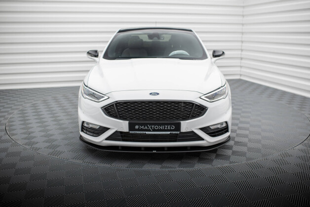 Street Pro Cup Spoilerlippe Front Ansatz passend für Ford Mondeo Sport Mk5 Facelift / Fusion Sport Mk2 Facelift SCHWARZ