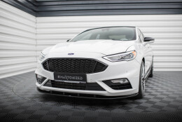 Street Pro Cup Spoilerlippe Front Ansatz passend für Ford Mondeo Sport Mk5 Facelift / Fusion Sport Mk2 Facelift SCHWARZ