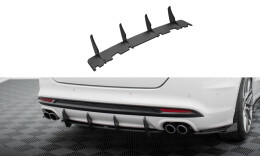 Street Pro Heckschürze Heck Ansatz Diffusor passend für Ford Mondeo Sport Mk5 Facelift / Fusion Sport Mk2 Facelift SCHWARZ