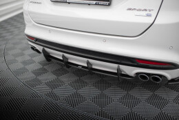 Street Pro Heckschürze Heck Ansatz Diffusor passend für Ford Mondeo Sport Mk5 Facelift / Fusion Sport Mk2 Facelift SCHWARZ