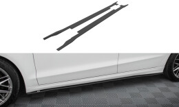 Street Pro Seitenschweller Ansatz Cup Leisten passend für Ford Mondeo Sport Mk5 Facelift / Fusion Sport Mk2 Facelift rot