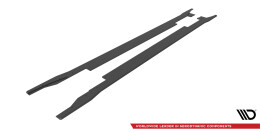 Street Pro Seitenschweller Ansatz Cup Leisten passend für Ford Mondeo Sport Mk5 Facelift / Fusion Sport Mk2 Facelift rot