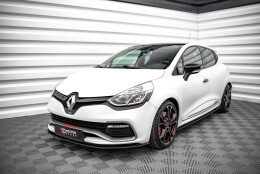 Street Pro Cup Spoilerlippe Front Ansatz passend für Renault Clio RS Mk4 SCHWARZ