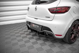 Street Pro Heckschürze Heck Ansatz Diffusor für Renault Clio RS Mk4 SCHWARZ