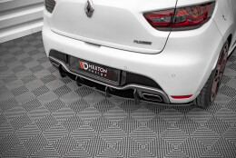 Street Pro Heckschürze Heck Ansatz Diffusor passend für Renault Clio RS Mk4 SCHWARZ