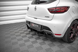 Street Pro Heckschürze Heck Ansatz Diffusor passend für Renault Clio RS Mk4 SCHWARZ
