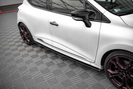Street Pro Seitenschweller Ansatz Cup Leisten passend für Renault Clio RS Mk4 SCHWARZ