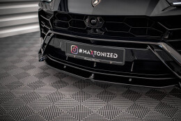 Cup Spoilerlippe Front Ansatz V.1 passend für Lamborghini Urus Mk1 schwarz Hochglanz
