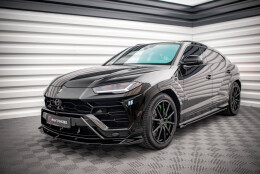 Cup Spoilerlippe Front Ansatz V.1 passend für Lamborghini Urus Mk1 schwarz Hochglanz