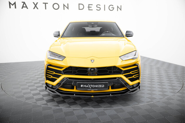 Street+ Spoilerlippe Front Ansatz V.3 passend für Lamborghini Urus Mk1 schwarz Hochglanz