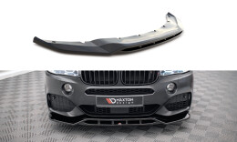 Cup Spoilerlippe Front Ansatz V.2 für BMW X5 M-Paket F15 schwarz Hochglanz