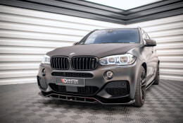 Street+ Spoilerlippe Front Ansatz V.2 passend für BMW X5 M-Paket F15 schwarz Hochglanz