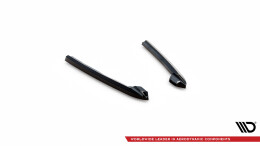 Heck Ansatz Flaps Diffusor V.3 passend für Audi A6 Avant / Limousine C7 schwarz Hochglanz