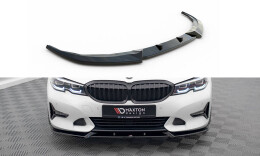 Cup Spoilerlippe Front Ansatz V.1 passend für BMW 3er Sport Line G20 / G21 schwarz Hochglanz