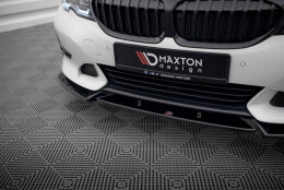 Cup Spoilerlippe Front Ansatz V.1 passend für BMW 3er Sport Line G20 / G21 schwarz Hochglanz