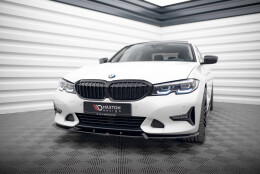 Cup Spoilerlippe Front Ansatz V.1 passend für BMW 3er Sport Line G20 / G21 schwarz Hochglanz