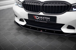 Cup Spoilerlippe Front Ansatz V.2 passend für BMW 3er Sport Line G20 / G21 schwarz Hochglanz