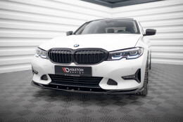 Cup Spoilerlippe Front Ansatz V.2 passend für BMW 3er Sport Line G20 / G21 schwarz Hochglanz