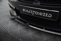 Cup Spoilerlippe Front Ansatz V.5 passend für BMW 4er Coupe / Gran Coupe / Cabrio M-Paket F32 / F36 / F33 schwarz Hochglanz