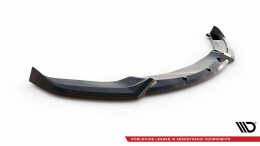 Cup Spoilerlippe Front Ansatz V.5 passend für BMW 4er Coupe / Gran Coupe / Cabrio M-Paket F32 / F36 / F33 schwarz Hochglanz