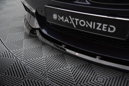 Cup Spoilerlippe Front Ansatz V.6 passend für BMW 4er Coupe / Gran Coupe / Cabrio M-Paket F32 / F36 / F33 schwarz Hochglanz