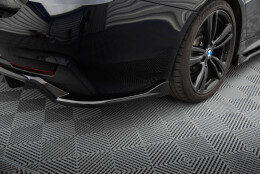 Mittlerer Cup Diffusor Heck Ansatz DTM Look passend für BMW 4er Coupe / Gran Coupe / Cabrio M-Paket F32 / F36 / F33 schwarz Hochglanz