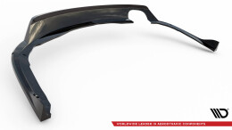 Mittlerer Cup Diffusor Heck Ansatz DTM Look passend für BMW 4er Coupe / Gran Coupe / Cabrio M-Paket F32 / F36 / F33 schwarz Hochglanz