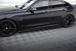 Seitenschweller Ansatz Cup Leisten V.3 passend für BMW 4er Coupe / Gran Coupe / Cabrio M-Paket F32 / F36 / F33 schwarz Hochglanz