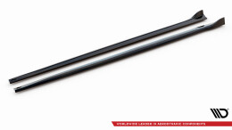 Seitenschweller Ansatz Cup Leisten V.3 passend für BMW 4er Coupe / Gran Coupe / Cabrio M-Paket F32 / F36 / F33 schwarz Hochglanz
