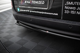 Mittlerer Cup Diffusor Heck Ansatz für Mercedes-Benz Citan Mk1 schwarz Hochglanz