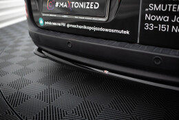 Mittlerer Cup Diffusor Heck Ansatz passend für Mercedes-Benz Citan W415 schwarz Hochglanz
