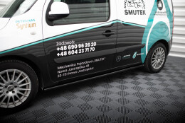 Seitenschweller Ansatz Cup Leisten passend für Mercedes-Benz Citan W415 schwarz Hochglanz